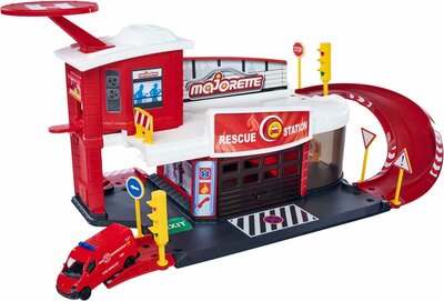 70611 Majorette Creatix Brandweer Station 1 Voertuig
