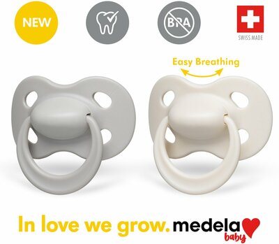 76497 Medela Baby Fopspeen Origin. 0-6m Unisex Pastel Duo  
