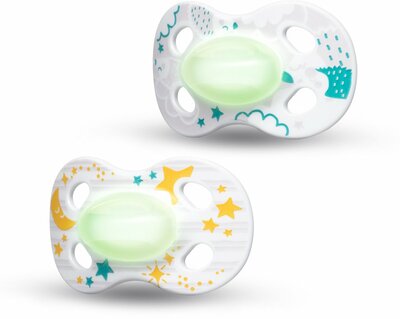 76947 Medela Baby Fopspeen Night&night 0-6m Unisex Duo
