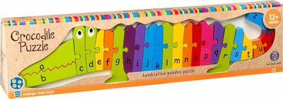 25628 Orange Tree Toys Krokodil Puzzel Alfabet