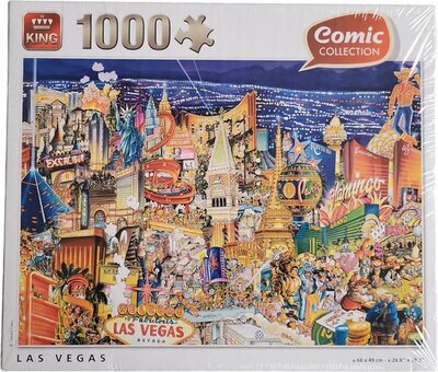 02148 KING Puzzel Comic Las Vegas 1000 stukjes