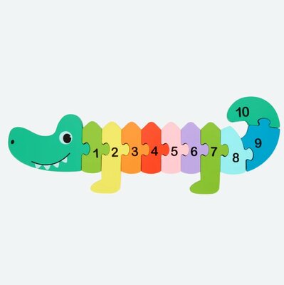 50615 Mini Matters Houten Telpuzzel Krokodil  
