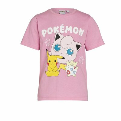 81718 Pokemon Shirt Roze Maat 110-116