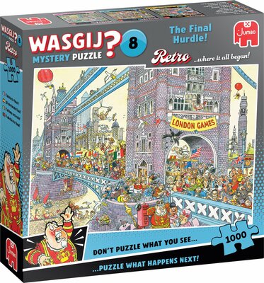 604020 Jumbo Puzzel Wasgij Retro Mystery 8 De laatste horde!1000 stukjes