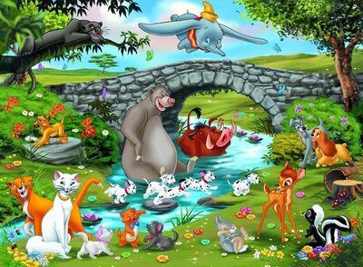 109470 Ravensburger Puzzel Disney Familie Animal Friends 100 XXL stukjes