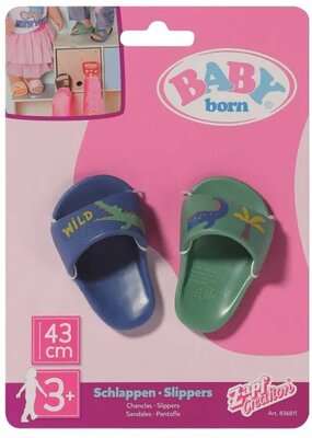 36811 Zapf Baby Born Slippers, 1 paar   