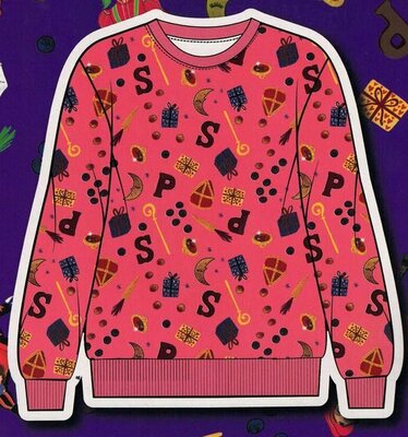30781 Sinterklaas Sweater Roze Maat 116/122