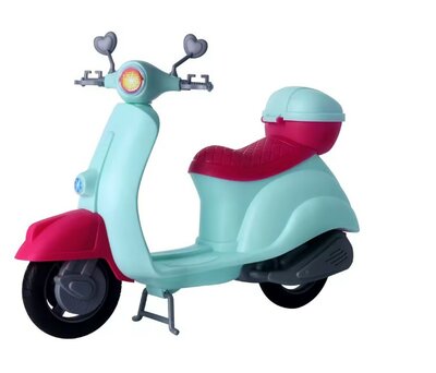 51019 Fashion Doll met Scooter Groen en ass