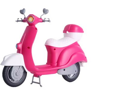 50975 Fashion Doll met Scooter Roze en ass