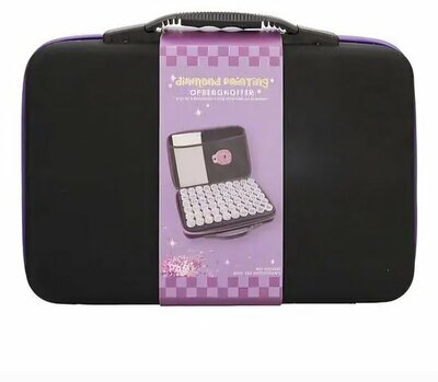 71884 Diamond Painting Opbergkoffer met 60 Potjes, Trechter en Stickers