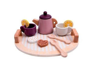 56564 Playing Kids Houten Theeset