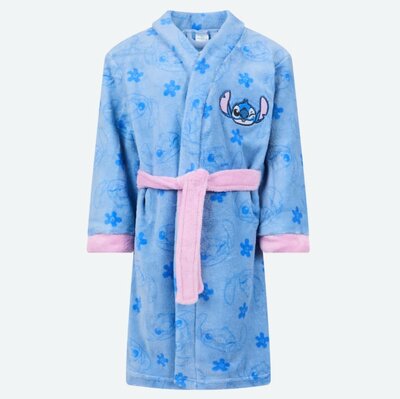 07729 Disney Stitch Badjas Blauw Maat 122-128
