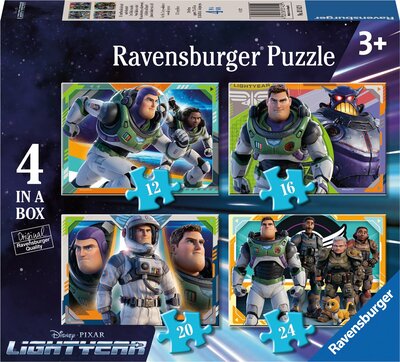 031429 Ravensburger 4in1 Puzzel Disney Lightyear 12+16+20+24 stukjes