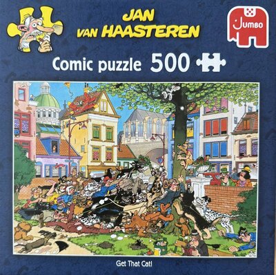 06086 Jumbo Puzzel Jan van Haasteren Get that Cat! 500 stukjes