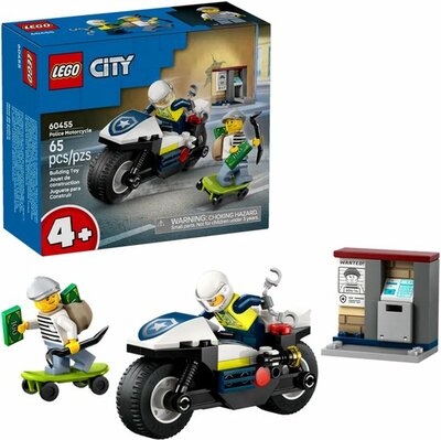 60455 LEGO 4+ City Achtervolging op Politiemotor