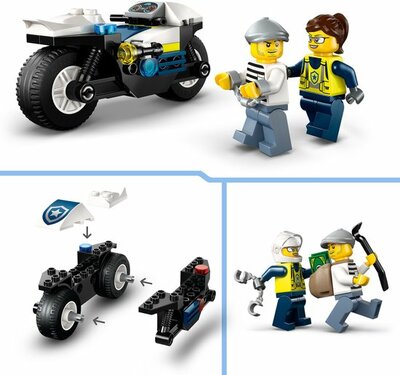 60455 LEGO 4+ City Achtervolging op Politiemotor