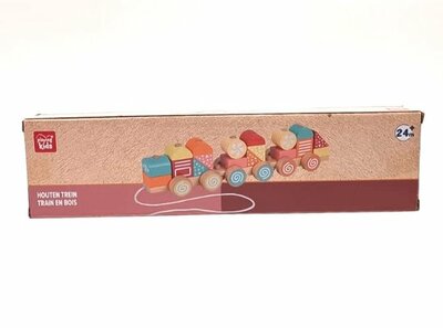 64008 Playing Kids Houten Speelgoedtrein 21-delig