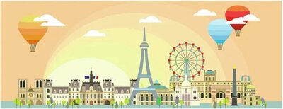 004486 Ravensburger Panorama Puzzel Parijs 1000 stukjes