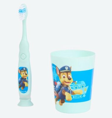 04094 Paw Patrol Chase Tandenborstelset met Timer Mintgroen