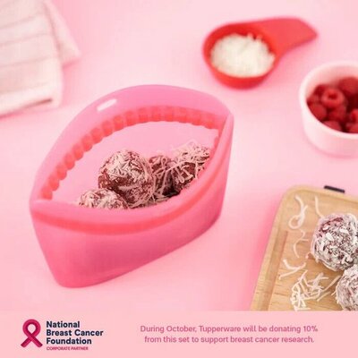 64639 Tupperware Ultimate Silicone Bag Roze maat S