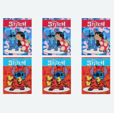 29627 Disney Stitch Uitdeelcadeautjes 6 stuks kleurboekjes