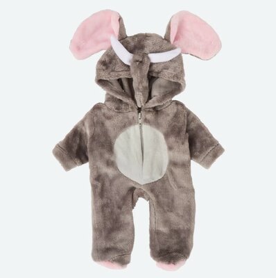 20168 Dolly Star Poppen-Onesie Olifant voor 40-45cm Pop