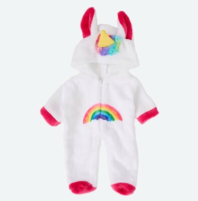 20175 Dolly Star Poppen-Onesie Eénhoorn voor 40-45cm Pop