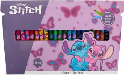 99800 Disney Stitch Viltstiften Set van 24 met Uitwasbare Inkt
