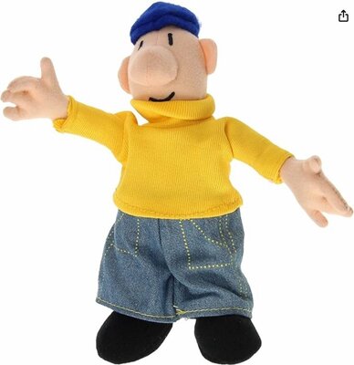 52683 Pluche Buurman en Buurman Knuffel Pop Geel 28 cm