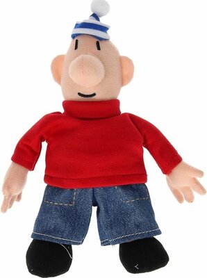 052690 Pluche Buurman en Buurman Knuffel Pop Rood 28cm