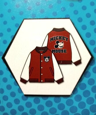 39117 Mickey Mouse Bomberjasje Maat 122-128 Rood
