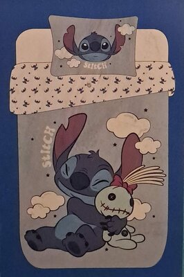 88325 Disney Stitch Dekbedovertrek Dubbelzijdig 140 x 200cm