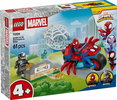 11206 LEGO Marvel Spidey op motor tegen Rhino