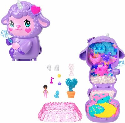 67033 Polly Pocket Knus Dromenland Schaap Compacte Speelfigurenset
