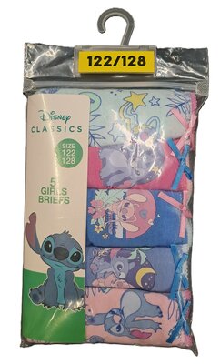 17868 Disney Stitch Meisjes Slip Maat 122-128 5 stuks