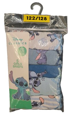 17806 Disney Stitch Meisjes Slip Maat 122-128 5 stuks