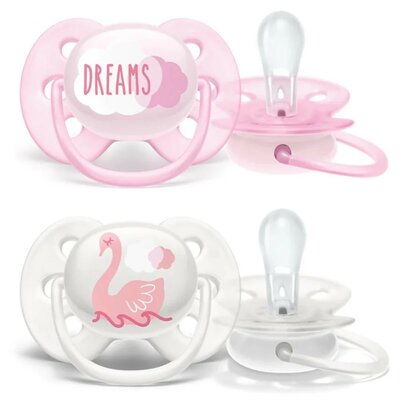 38613 Philips Avent Fopspeen 0-6Mnd Soft Roze 2 stuks