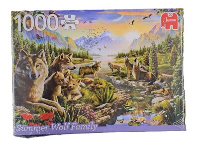 05003 Jumbo Puzzel Summer Wolf Family 1000 stukjes
