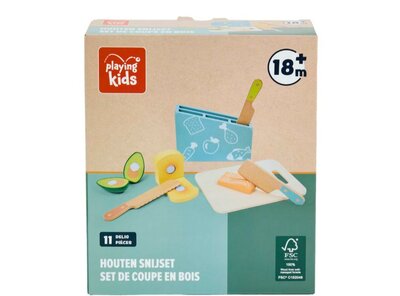 61162 Playing Kids Houten Snijset 11-delig