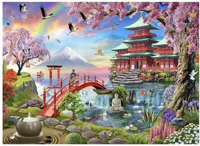 10038 Jumbo Puzzel Zen Garden 3000 stukjes