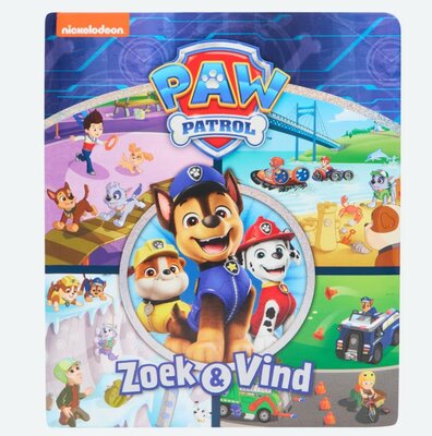 85334 Paw Patrol zoek & vind Paw Patrol zoekboek  Op missie met de Pups!