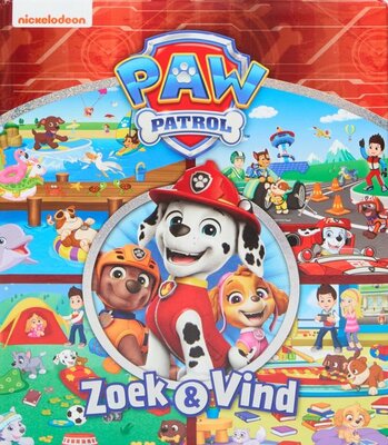 85341 Paw Patrol zoek & vind Paw Patrol zoekboek  Op avontuur met de Pups!