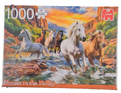 10267 Jumbo Puzzel Horses in the Valley 1000 stukjes