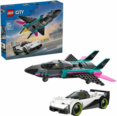 60489 LEGO City Straalvliegtuig vs. Sportauto