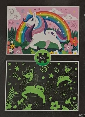 86249 Puzzel Glow-in-the-dark Eénhoorn