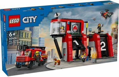 60414 LEGO City Brandweerkazerne en brandweerauto