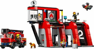 60414 LEGO City Brandweerkazerne en brandweerauto