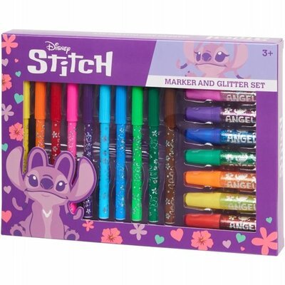 445852 Disney Angel Stiften en glitterlijm 18-delig   