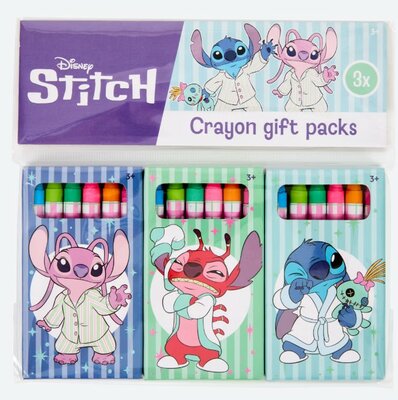 08540 Disney Stitch Uitdeelcadeaus Kleurrijke Krijtjes 3x