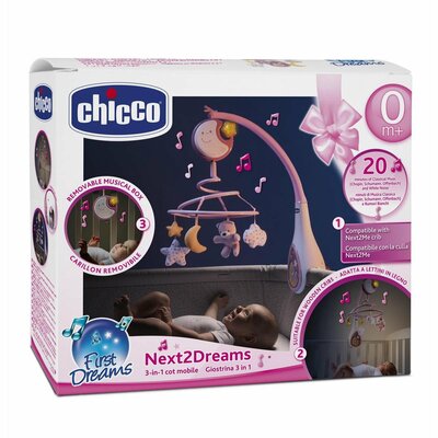 089789 Chicco Mobiel Next2Dreams Roze First Dreams